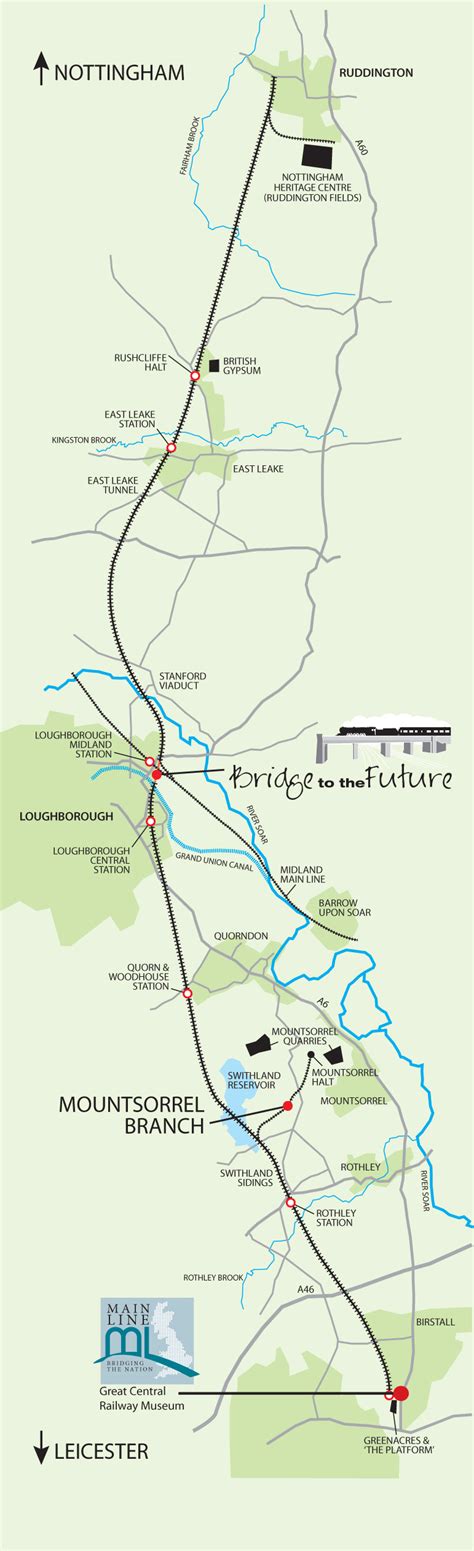 Whole Line Map – April, 2016 | Great Central Railway – The UK's Only ...