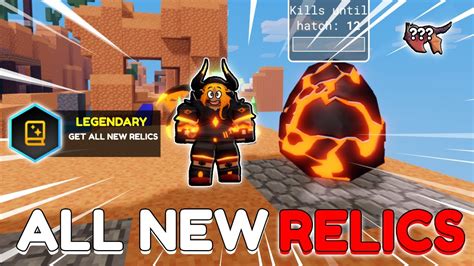 All New Relics Relic Commands For Roblox Bedwars Youtube