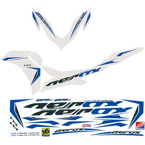 Jual Striping Sticker Aerox Lis Bahan Bening Transparan Aerox New