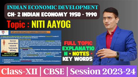 Niti Aayog Class Economics Niti Aayog And Planning Commission