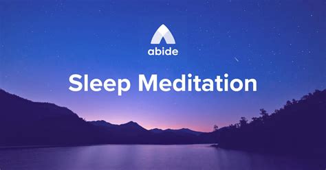 Promise Of The Father Abide Bible Sleep Meditation Abide