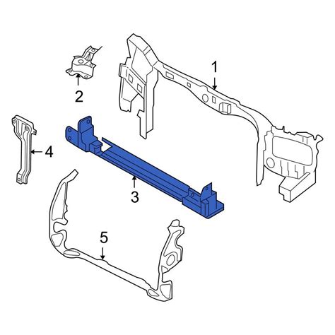 Ford OE 7L8Z16138A Front Lower Radiator Support Tie Bar