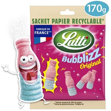 Bonbons Bubblizz Piquants Lutti Le Sachet Recyclable De G Prix