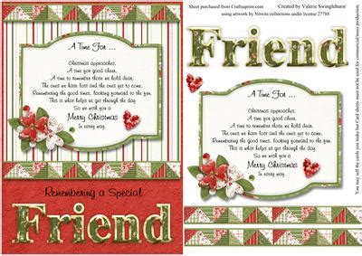 Remembering a Special Friend Christmas Card Front with Verse ...