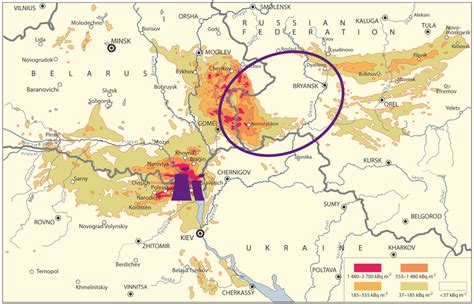 Nuclear Fallout Map Chernobyl