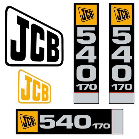 Jcb 540 170 Loadall Telehandler Decals Stickers Acedecals