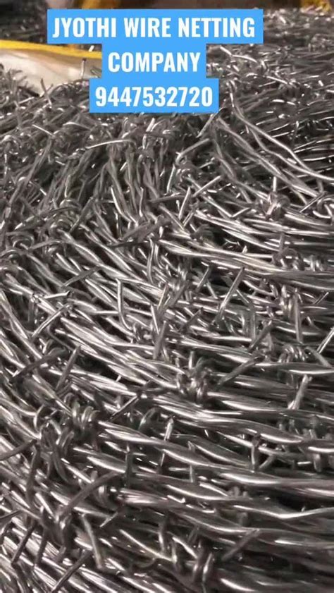 Iron Galvanized Tata Fencing Barbed Wire Wire Diameter 3mmm At ₹ 98kg In Palakkad