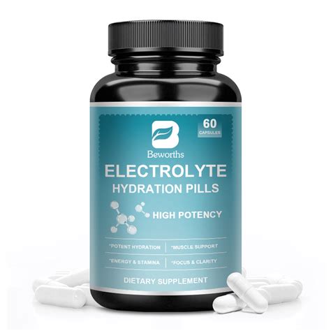 Electrolyte Hydration Pills Electrolyte Supplements With Magnesium Potassium Chloride Sodium