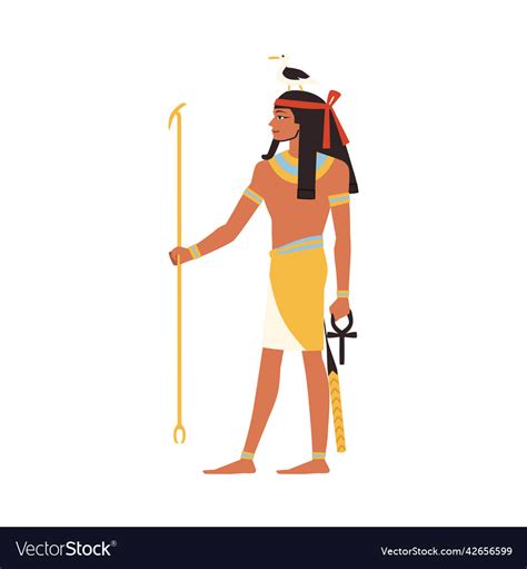 Geb the egyptian ancient god of earth flat Vector Image