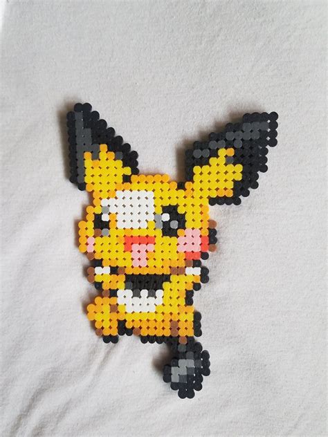 Pichu Pokemon Perler Bead Sprite Etsy Denmark