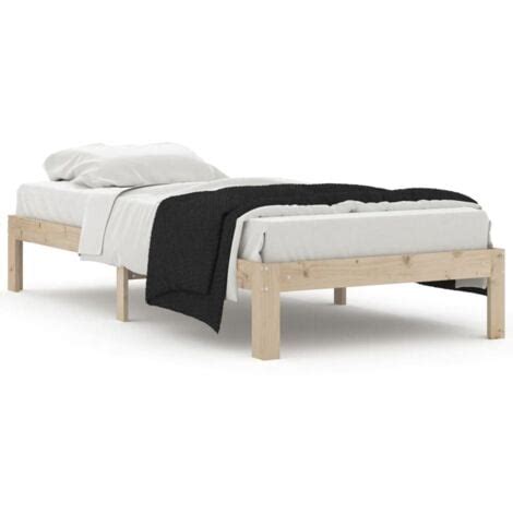 Bed Frame Without Mattress Solid Wood Pine X Cm Vidaxl