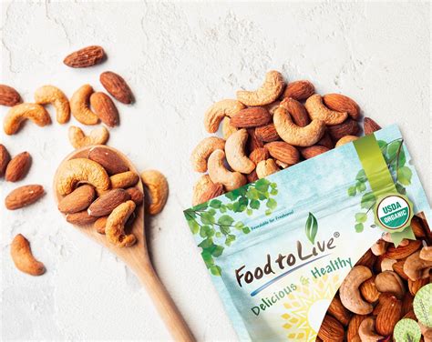 Organic Almonds And Cashews Roasted And Salted Mix Buy In Bulk From