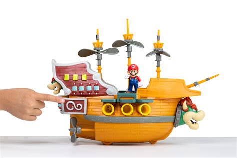 Buy Super Mario Deluxe Bowsers Air Ship Playset With Mario Action