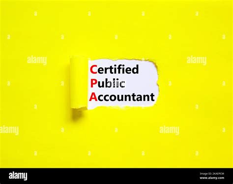 Cpa Certified Public Accountant Symbol Concept Words Cpa Certified