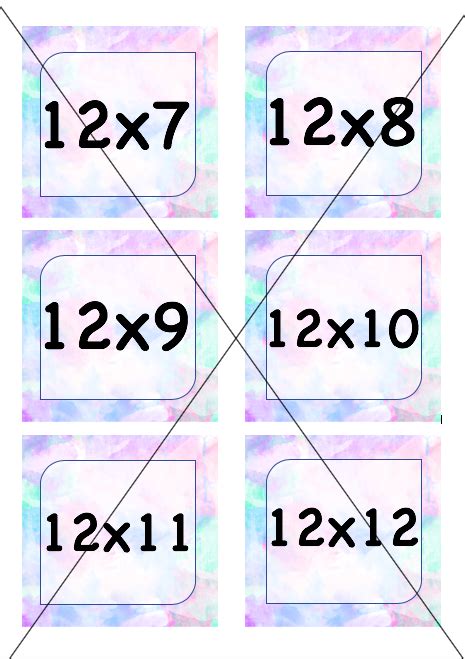 Times Table Flashcards 2 Times tables to 12 Times tables. | Teaching ...