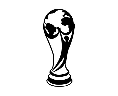 fifa world cup símbolo trofeo logo mondial blanco y negro campeón