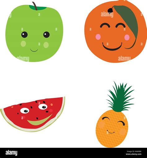 Set Of Fruits Stock Vector Image And Art Alamy