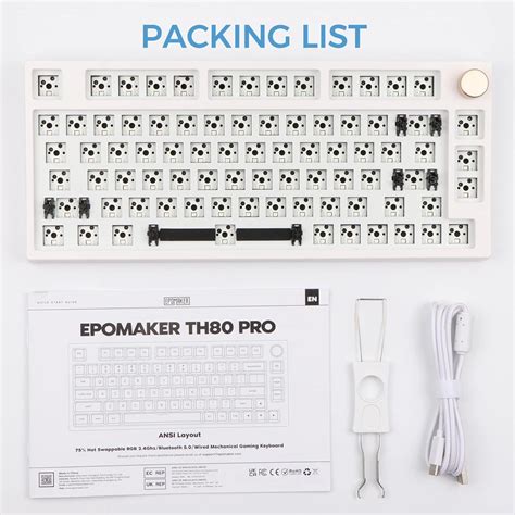 Epomaker Th Pro Keys Hot Swap Bluetooth Ghz Wired