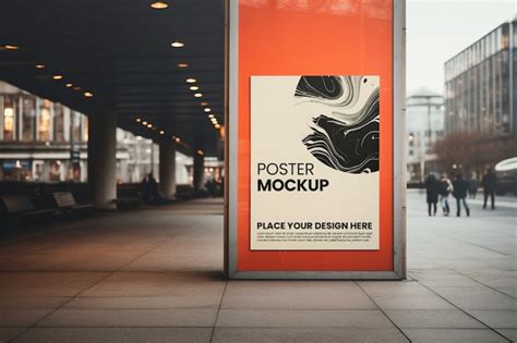 Mockup Affiche Publicitaire Psd Mod Les Psd Gratuits De Haute