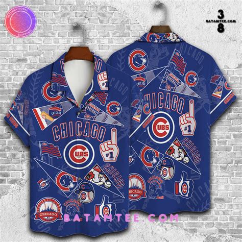 Chicago Cubs 2023 3D Print Blue Hawaiian Shirt - Batamtee Shop ...