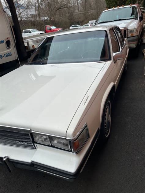 1985 Cadillac Deville Sedan White Fwd Automatic For Sale