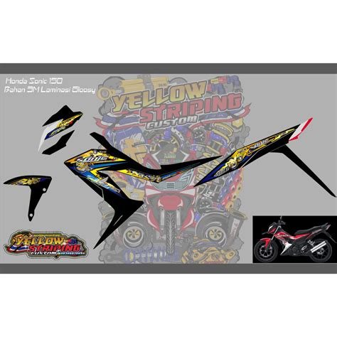 Jual STRIPING TRANSPARAN HOLOGRAM HONDA SONIC 150 Shopee Indonesia