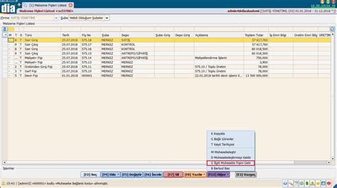 Fatura ve Malzeme Fişleri Diğer Alanına Yeni Alan Eklendi DİA Akademi