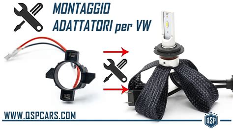 Montaggio Adattatori PORTALAMPADE Per Vw Caddy 3 E Touran 2007 Su LED