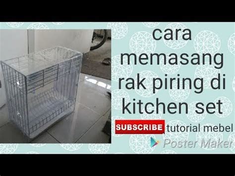 Ide Spesial Cara Membuat Rak Piring Dalam Kitchen Set