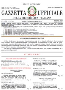 IN GAZZETTA UFFICIALE IL D L AIUTI BIS FIGISC Federazione Italiana