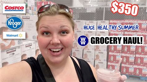 HUGE HEALTHY MONTHLY GROCERY HAUL WW Weight Watchers Grocery Haul