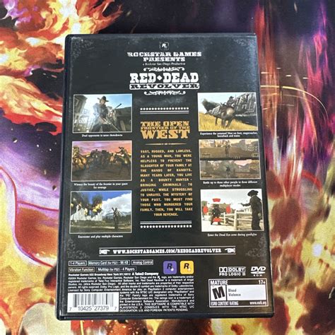 Red Dead Revolver Ps2 Sony Playstation 2 Cib Complete In Box Black