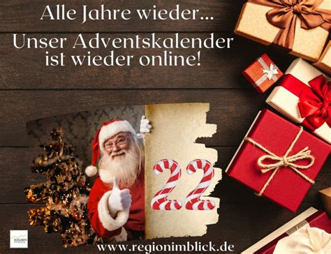 Heute Ffnen Wir T Rchen Nummer Unseres Adventskalenders Region