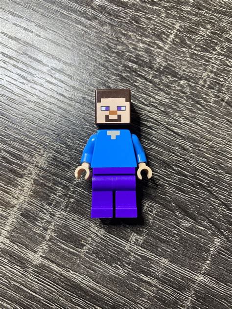 Lego Minecraft Minifigure Steve Ebay