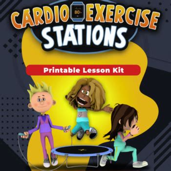 PE Exercises for Kids | Physical Education Cardio Task Cards by PE Power Pack