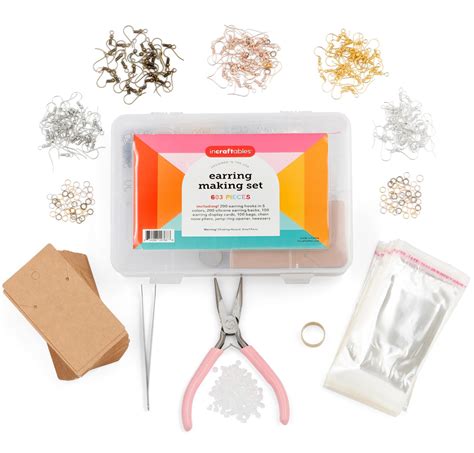 Incraftables Earring Making Kit 5 Colors DIY Earring Kits For