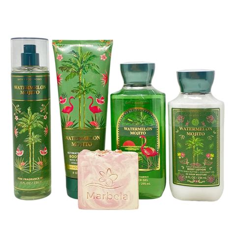 Amazon Bath Body Works Watermelon Mojito 4 Piece Gift Set