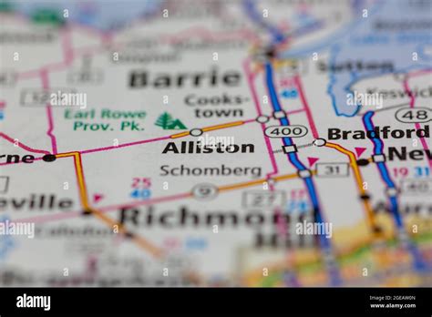 Alliston ontario map hi-res stock photography and images - Alamy