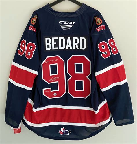 Lot Detail Connor Bedard Signed Regina Pats Ccm Jersey With Whl