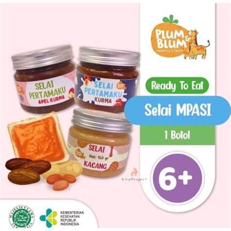 Jual Plum Blum Selai Pertamaku Mpasi Kurma Kurma Apel Peanut Butter