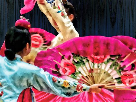 Traditional Korean Fan Dance Photograph by Susan Savad - Fine Art America