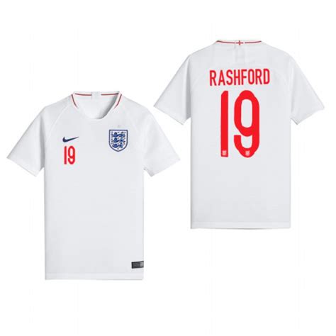 Youth England National Soccer 2018 World Cup White #19 Marcus Rashford ...