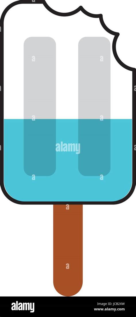Eis Am Stiel Eis Isoliert Symbol Stock Vektorgrafik Alamy