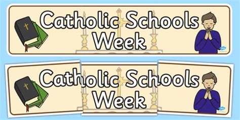 Catholic Schools Week Display Banner Display Banner Catholic