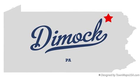 Map of Dimock, PA, Pennsylvania