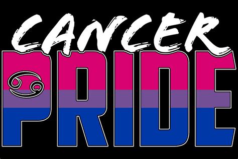 Cancer Bisexual Pride Flag Zodiac Sign Digital Art By Patrick Hiller