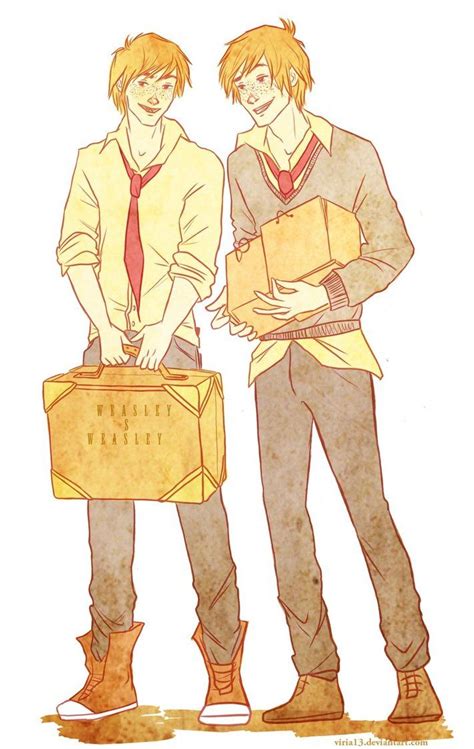 Weasley Twins By Viria13 On Deviantart Weasley Twins Harry Potter