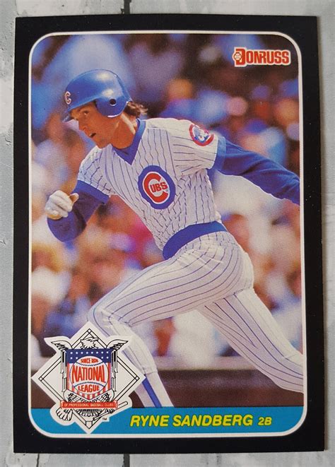 Ryne Sandberg Leaf Donruss Action All Stars Card Jumbo Size