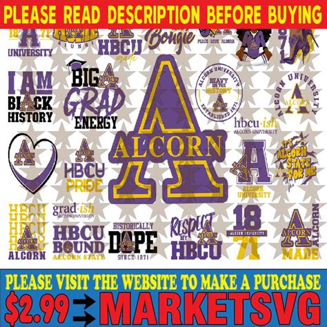 Alcorn State University Svg Hbcu Svg Collections Hbcu Svg Etsy Australia