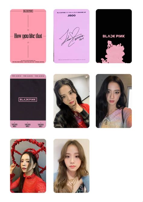 blackpink jisoo pc template Kart çizimi Kartlar Kitap tasarımı